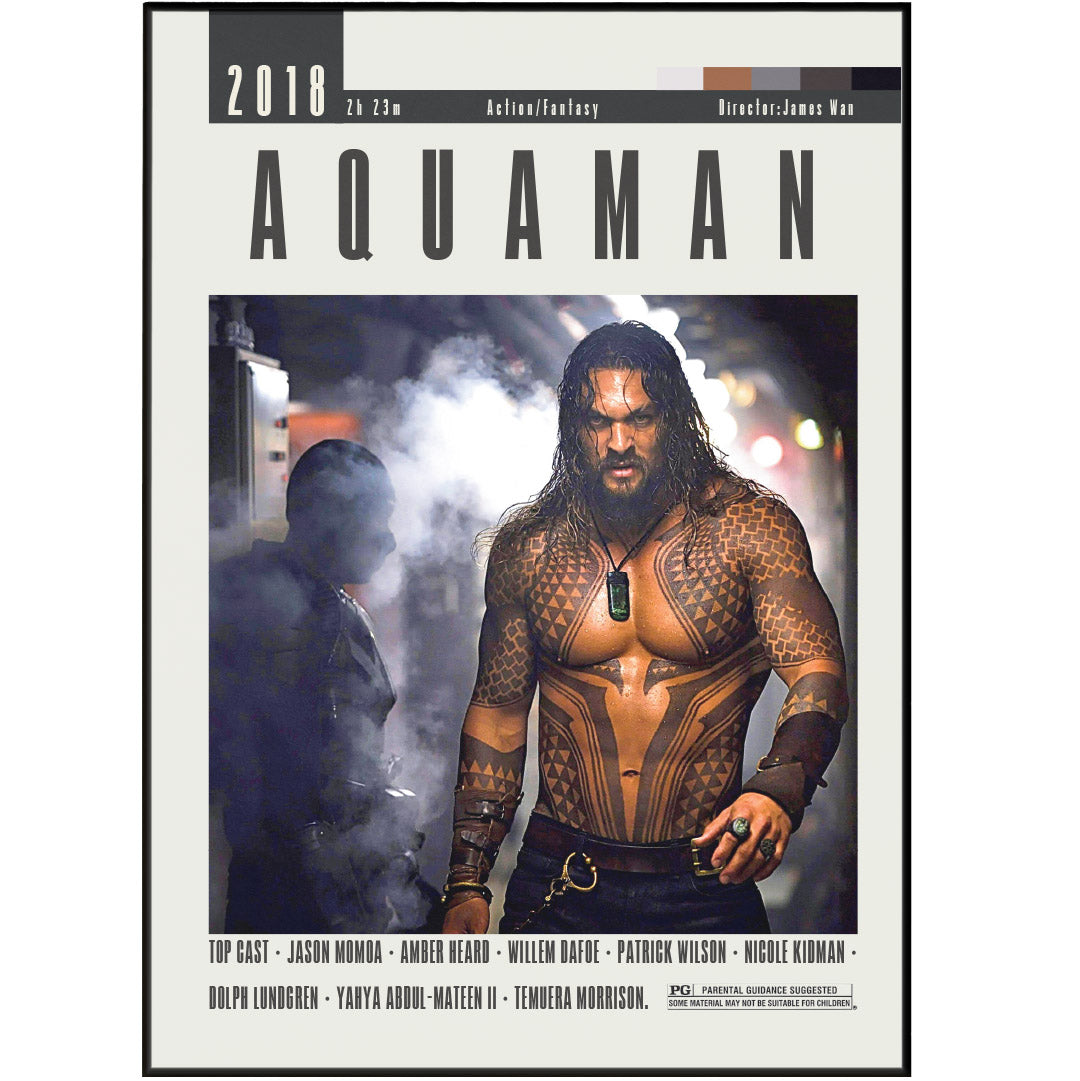 Experience the epic underwater world of Aquaman with our stunning movie posters! Featuring high-quality designs and imagery from the blockbuster film, these posters will transport you to the depths of Atlantis. Immerse yourself in the adventure and bring the king of the sea into your home.