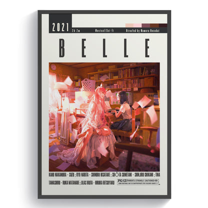 Introducing Belle Movie, a collection of classic anime film posters. Transport yourself to new worlds with these artistic masterpieces. Immerse yourself in the vibrant colors and timeless stories that have captivated audiences for decades. A must-have for any anime fan or collector.