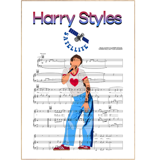 Reach new heights of fandom with the Harry Styles Satellite Poster! With its vivid prints of Harry Styles fan art, this poster is perfect for die-hard devotees to decorate their walls – and launch their love for Harry to a whole new stratosphere!