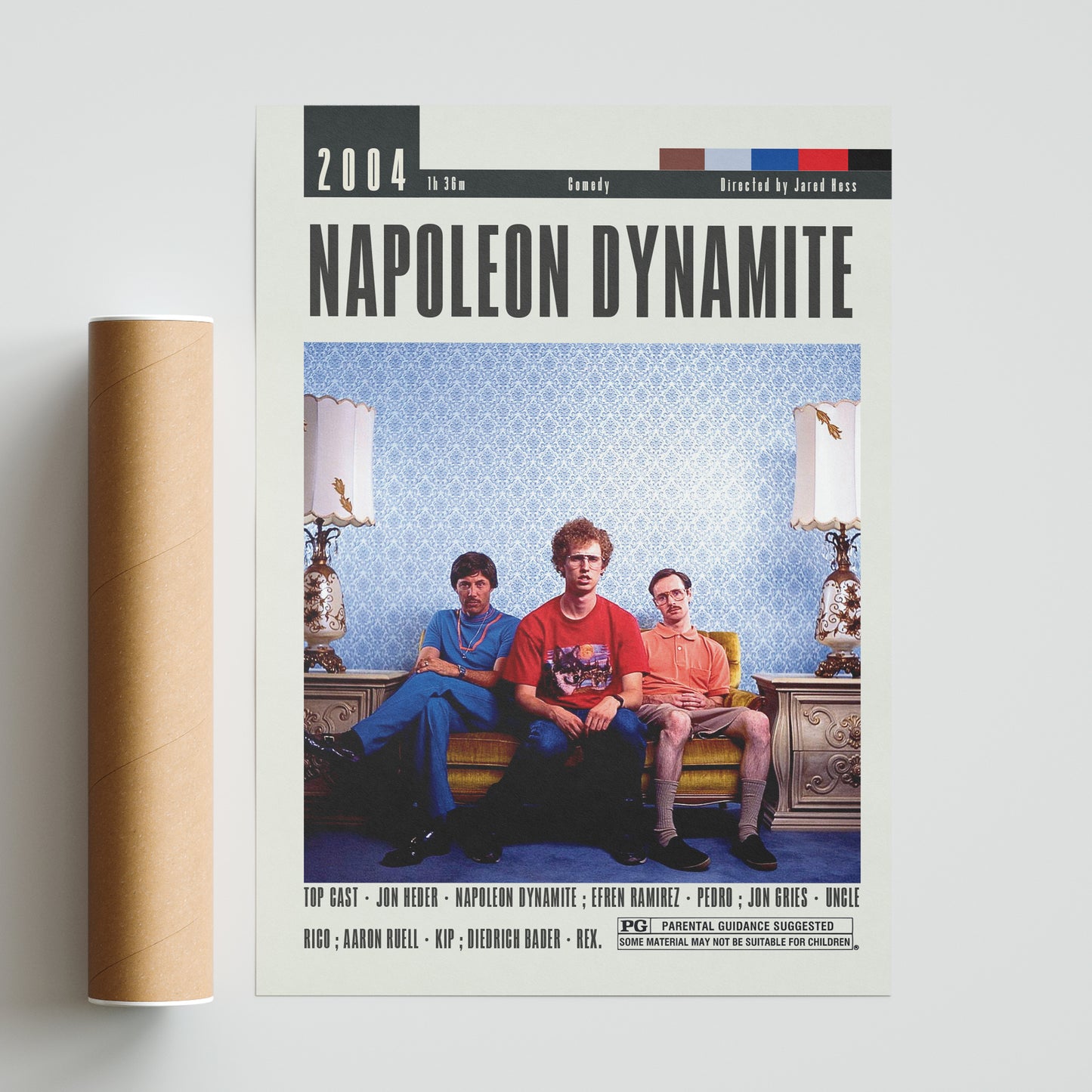 Transform your space with our original Napoleon Dynamite poster, featuring stunning movie art from Jared Hess Films. Available in a variety of sizes, from A6 to A3, this custom, minimalist print is the perfect addition to any collection. Get your vintage retro art print and elevate your wall art décor with one of the best movies of all time.