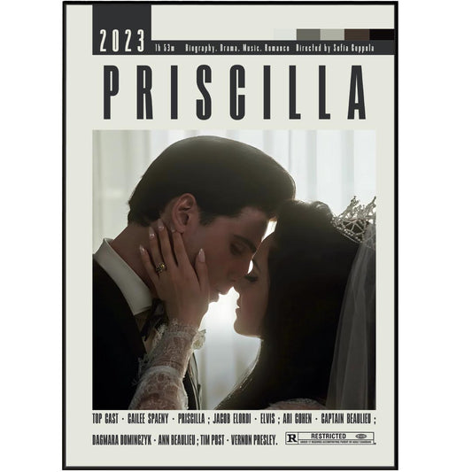 Discover the best movies of all time with Priscilla Poster's Sofia Coppola Movies collection. Featuring original and vintage movie posters in sizes from A6 to A3, elevate your home decor with midcentury modern and retro movie art. Choose from a selection of custom and minimalist movie posters, perfect for cinephiles and home decor enthusiasts alike.