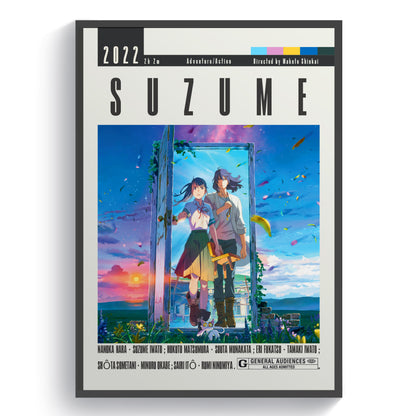 Suzume Movie | Classic Anime Film Posters