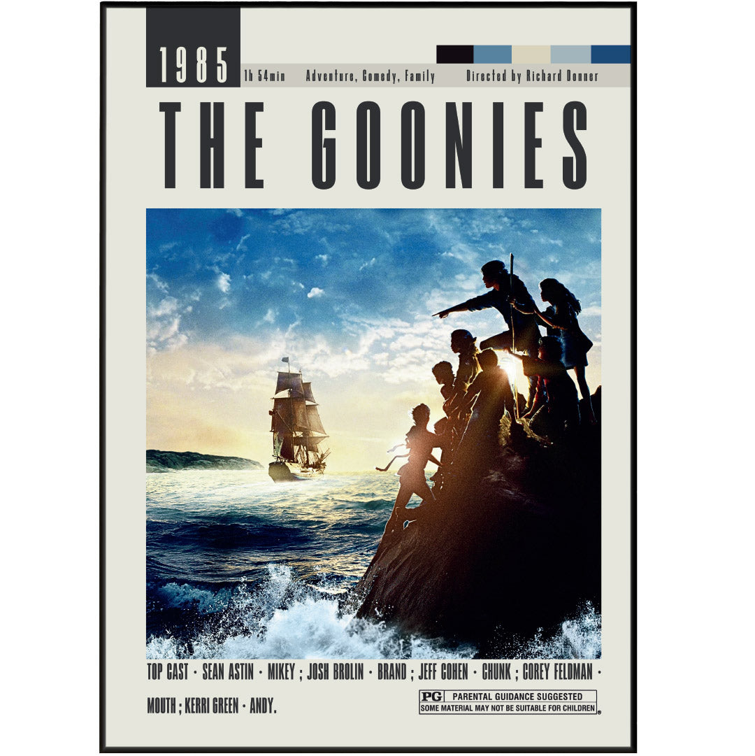 Enhance your movie collection with original, vintage inspired posters. These custom, unframed prints feature minimalist designs of classic Richard Donner movies. Perfect for adding a touch of retro charm to your home or office, these affordable posters are a must-have for any film enthusiast.
