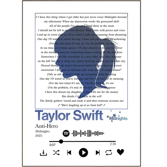 Taylor Swift - Anti Hero Prints