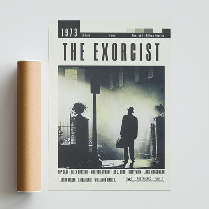Introducing The Exorcist Poster, a must-have for fans of William Friedkin movies. This vintage, unframed movie poster features custom minimalist artwork that is perfect for wall art decor. With a large size, this original movie poster captures the best movies of all time. Get yours now!