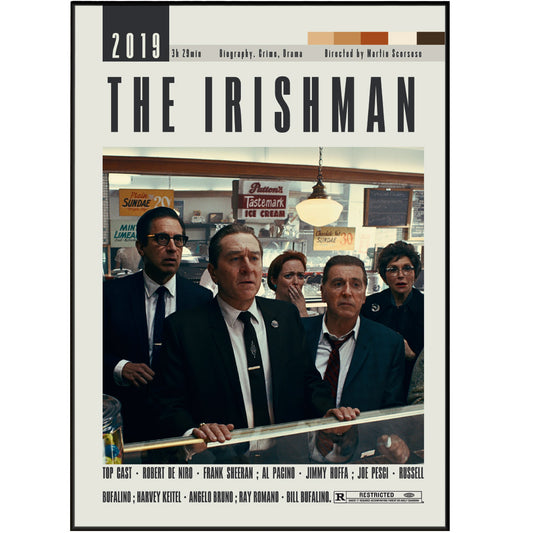 Enhance your home decor with original movie posters from acclaimed director Martin Scorsese. These large, unframed posters feature vintage and minimalist designs and are perfect for any movie buff. Available exclusively in the UK for a limited time, add a touch of Hollywood to your walls with our custom movie posters.