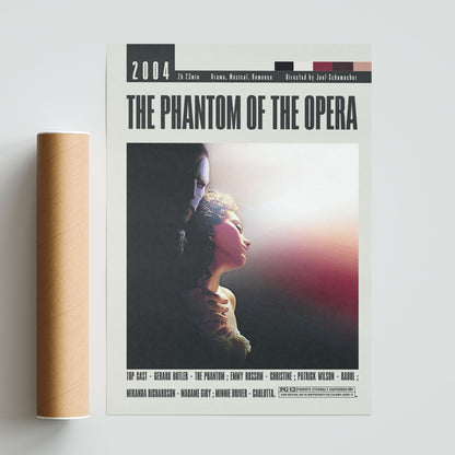 Transform your home into a movie lover's paradise with these original Phantom of the Opera posters. Featuring iconic designs from Joel Schumacher's beloved film, these large movie art posters add a touch of vintage charm to any room. Unframed and affordable, these custom prints make perfect wall art decor.