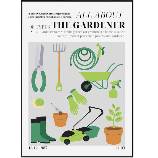 The Gardener Personality Poster