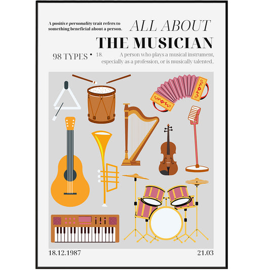 The Musician Personality Poster