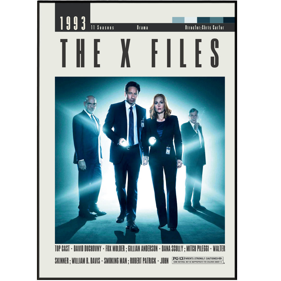 Display your love for The X Files and Chris Garter with these exclusive posters. Crafted with expert precision, these posters capture the essence of both the show and the actor. Add a touch of mystery and intrigue to your home or office with these must-have posters.