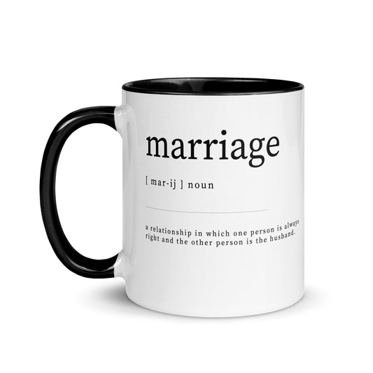 MARRIAGE Definition Mug