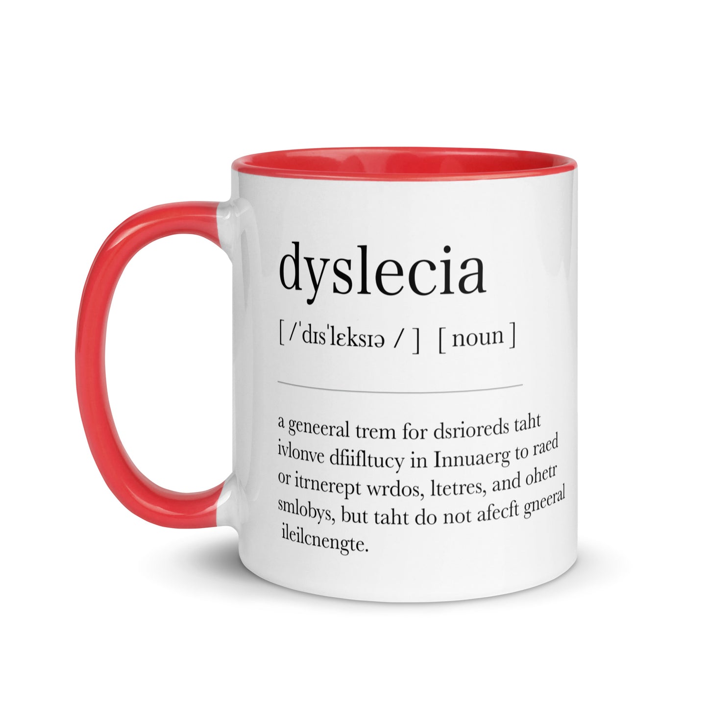 Dyslexia Definition Mug