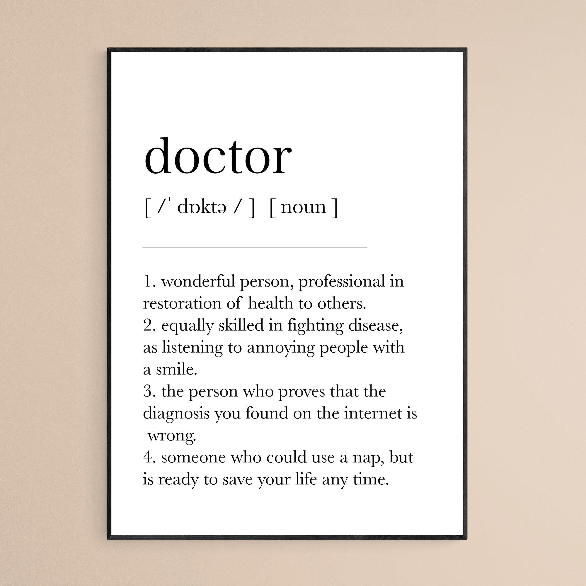 DOCTOR definition and meaning