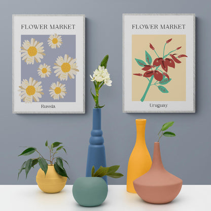 Our Canada 2 Flowers Market Print is perfect for your home. Featuring contemporary art prints and kitchen posters for gallery walls, this set has everything you need for wall art ideas for your living room or bedroom. With an array of images from kitchen art to bed prints, you can find the perfect poster for your UK home.