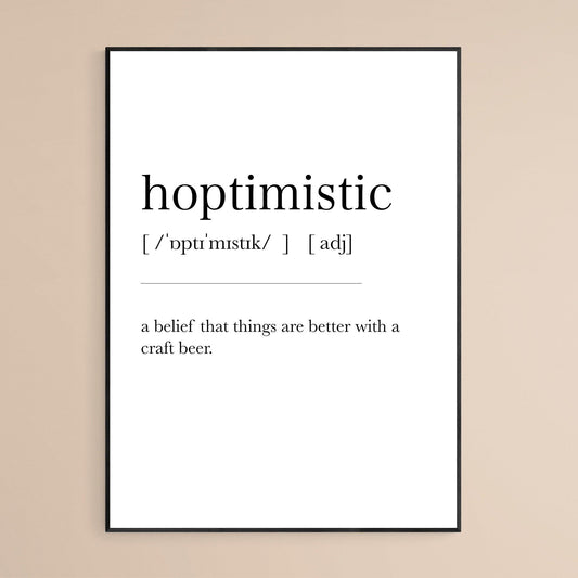 Hoptimistic Definition Print - 98types