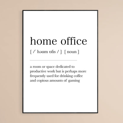 Home Office Definition Print - 98types