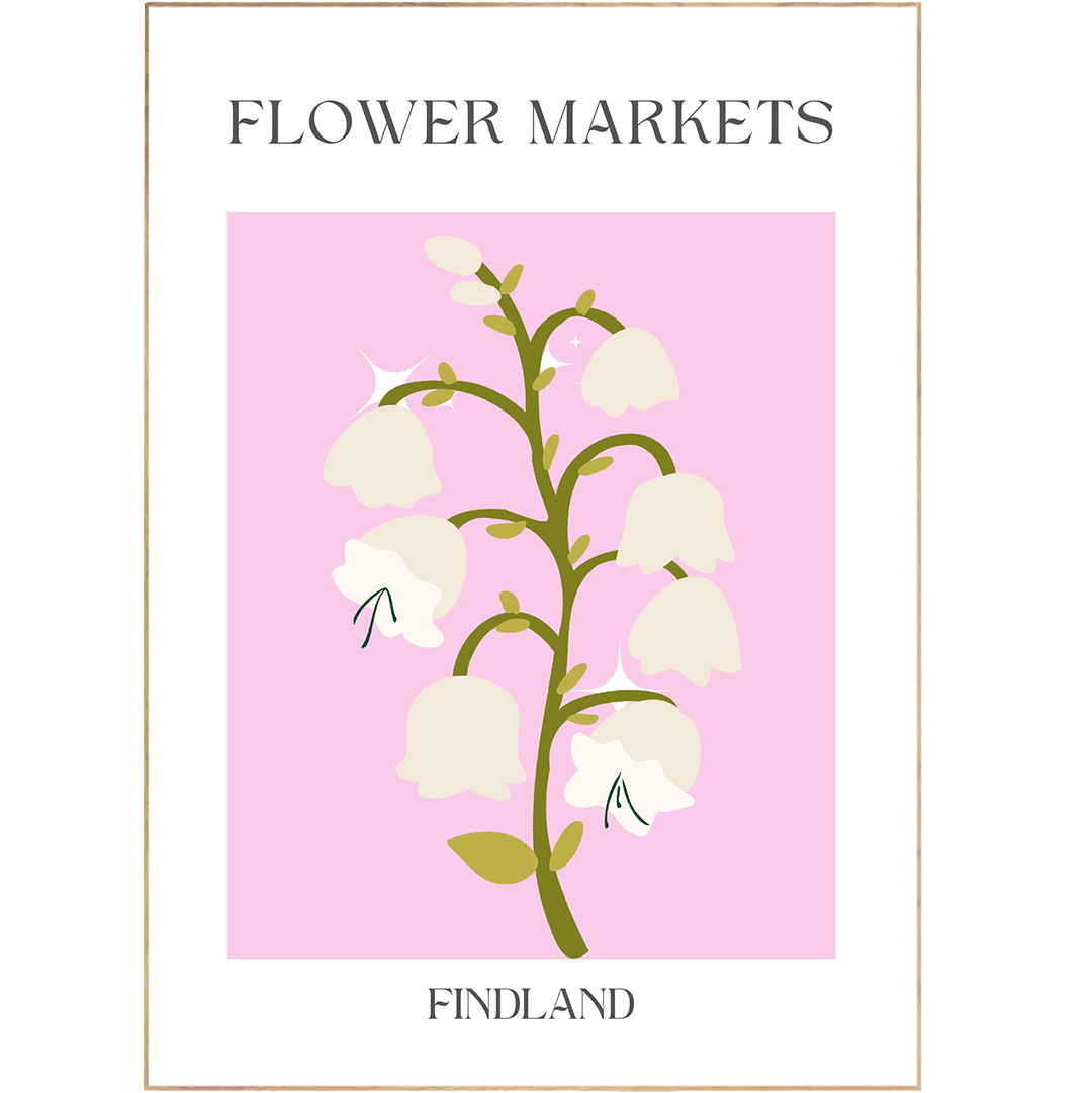 Brighten your space with Findland Flowers Market Print. With its unique and timeless poster design, it is perfect for creating a gallery wall in your living room, bedroom, or kitchen. Featuring a variety of colors and sizes, this art poster shop selection provides a comprehensive range of options for wall art ideas. Enhance your home with a stylish touch of Scandinavian design.