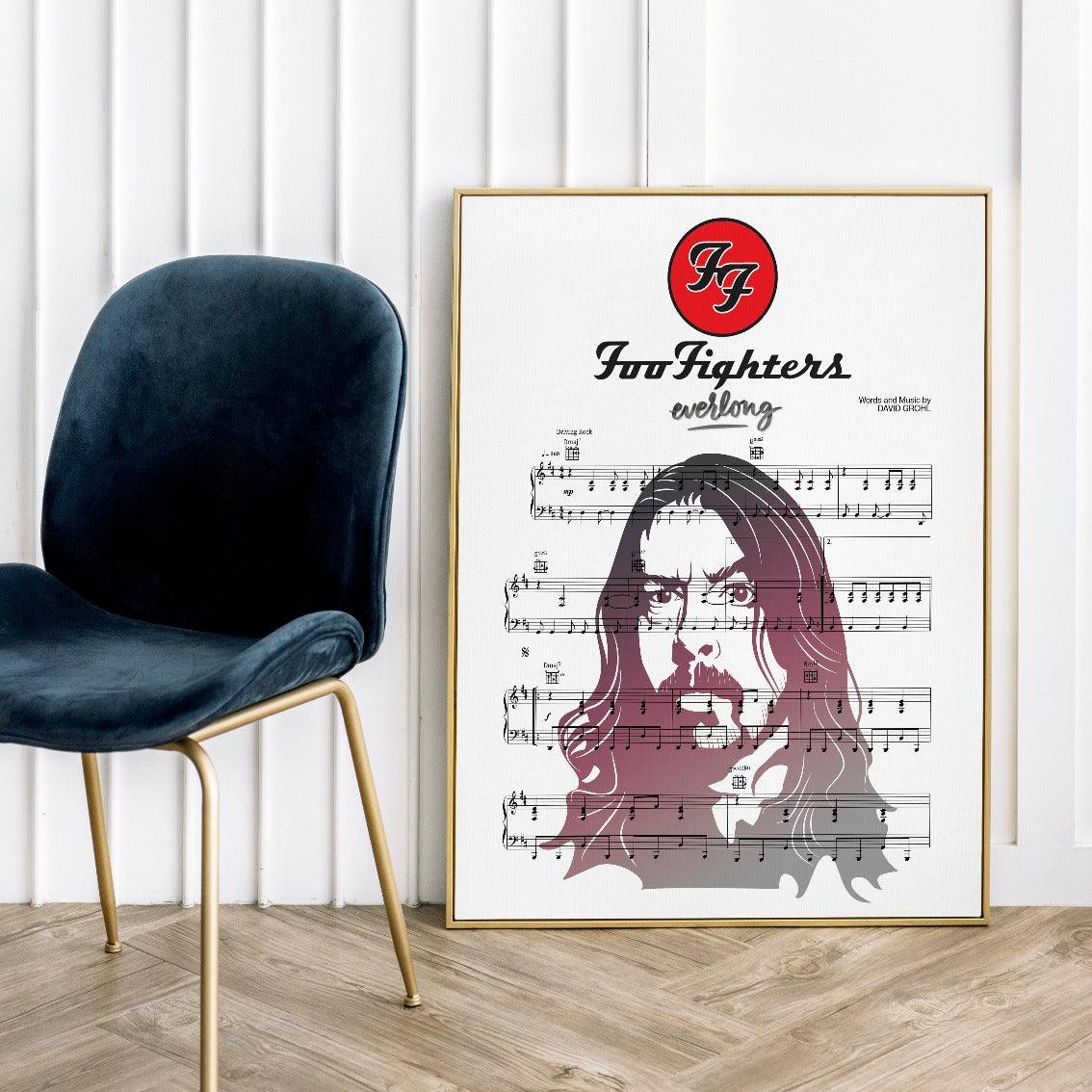 This Foo Fighters - Everlong Poster is perfect for any fan of the Foo Fighters. The poster features the lyrics to the popular song "Everlong" and is a great way to show your support for the band. This poster is sure to make a great addition to any collection. A4 Posters uk By 98types art online.