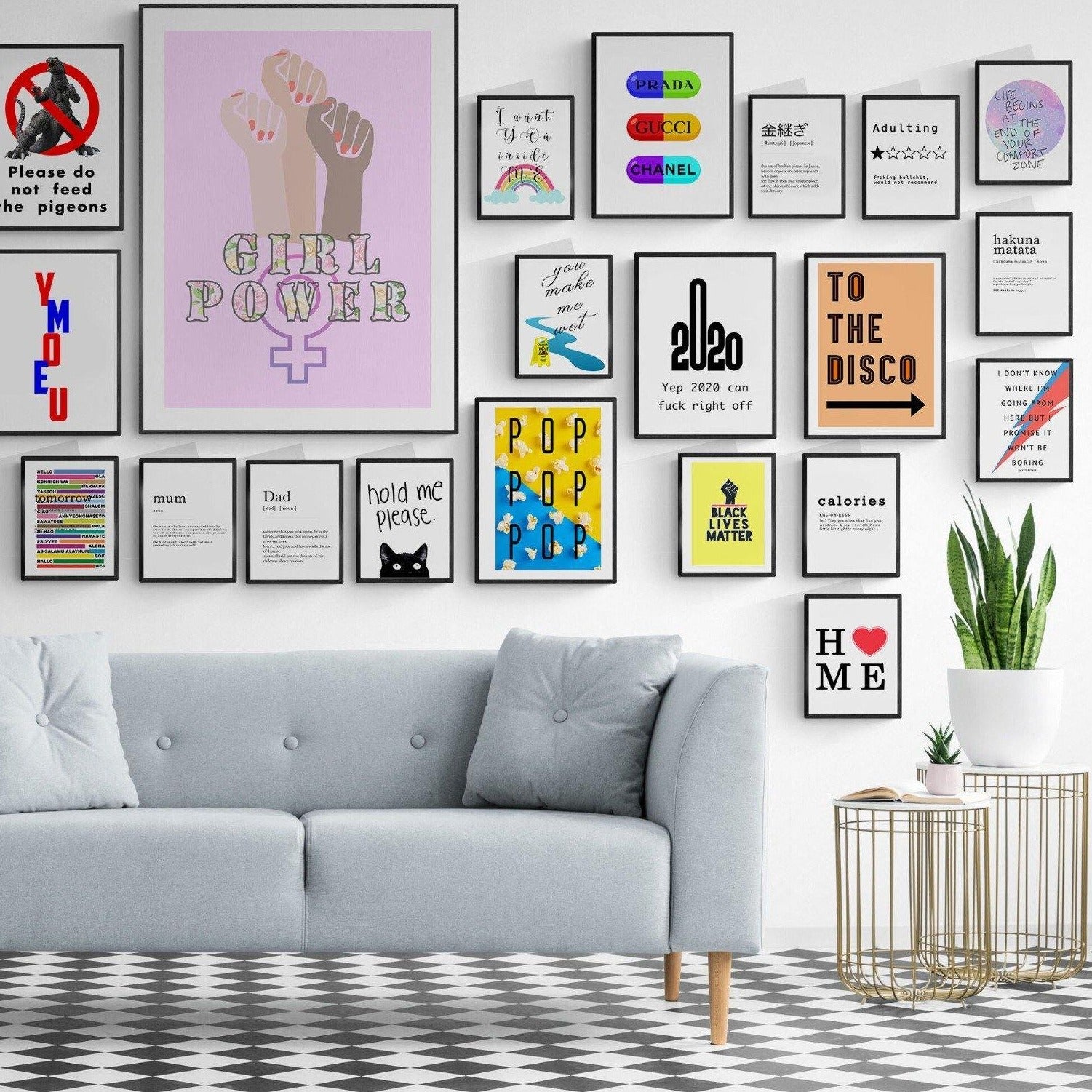 I Am A Woman Print | Wall Art Home Decor Feminism | Girl Power Prints Art | Inspirational Poster | Gift Idea Print | Typography Wall Art - 98types
