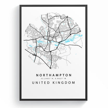 Northampton Street City Map Print