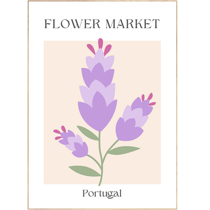 Add Scandinavian charm to your home with our Portugal Flowers Market Print. This eye-catching poster features 98 types of prints in trendy pastel colours and pure designs, including flowers, abstract shapes in various colours, and more. Perfect for gallery walls or for creating a splash of colour in any room. Buy online today to bring your wall art to life!