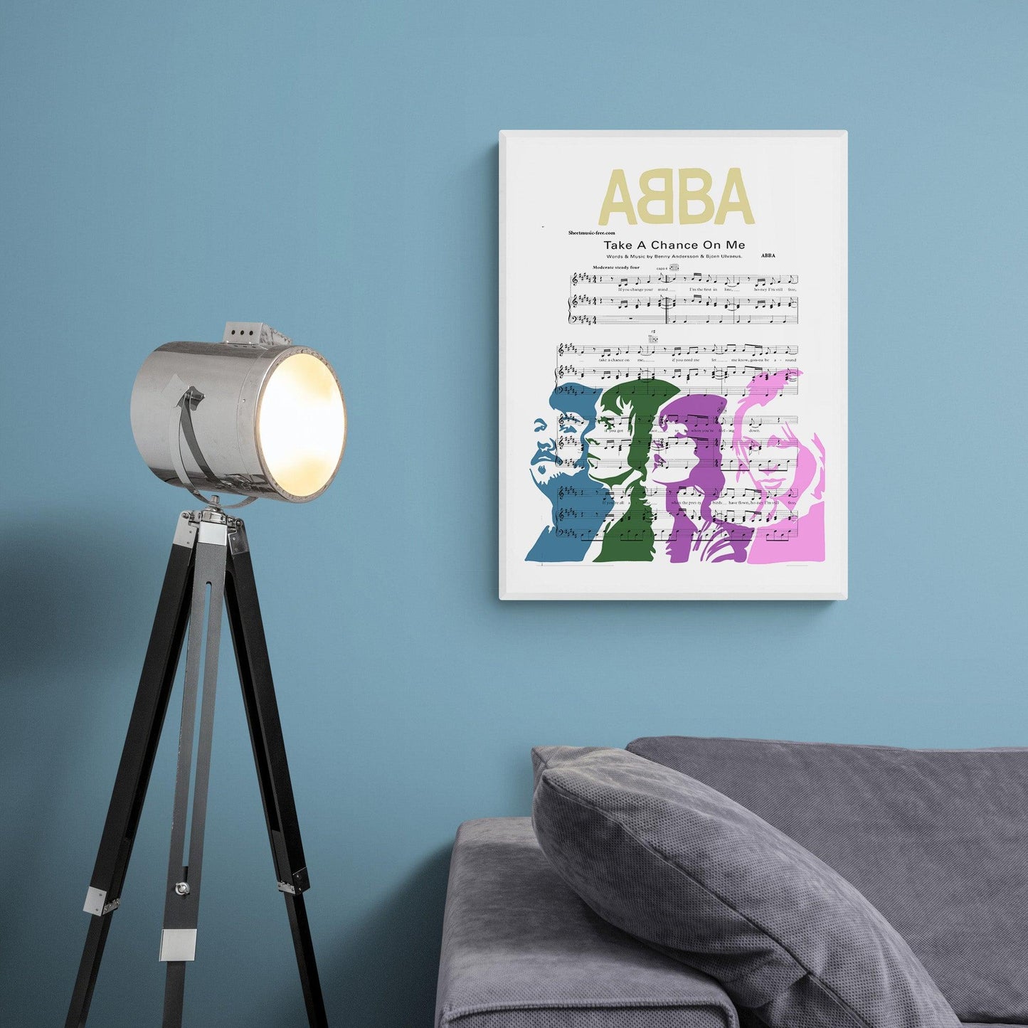 ABBA • Take A Chance On Me Song Lyric Print