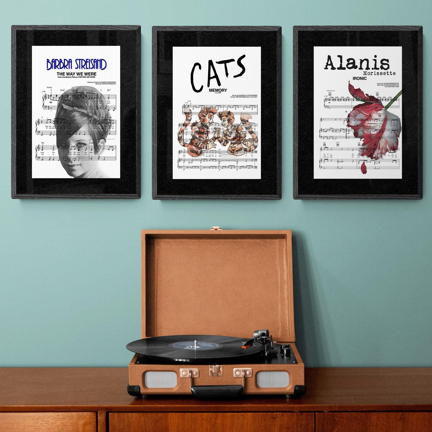 Cats the Musical - Memory Song Print | Song Music Sheet Notes Print Everyone has a favorite song especially Cats the Musical Print and now you can show the score as printed staff. The personal favorite song sheet print shows the song chosen as the score. 