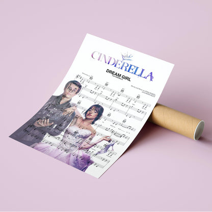 Cinderella - Dream Girl Song Music Print - 98types