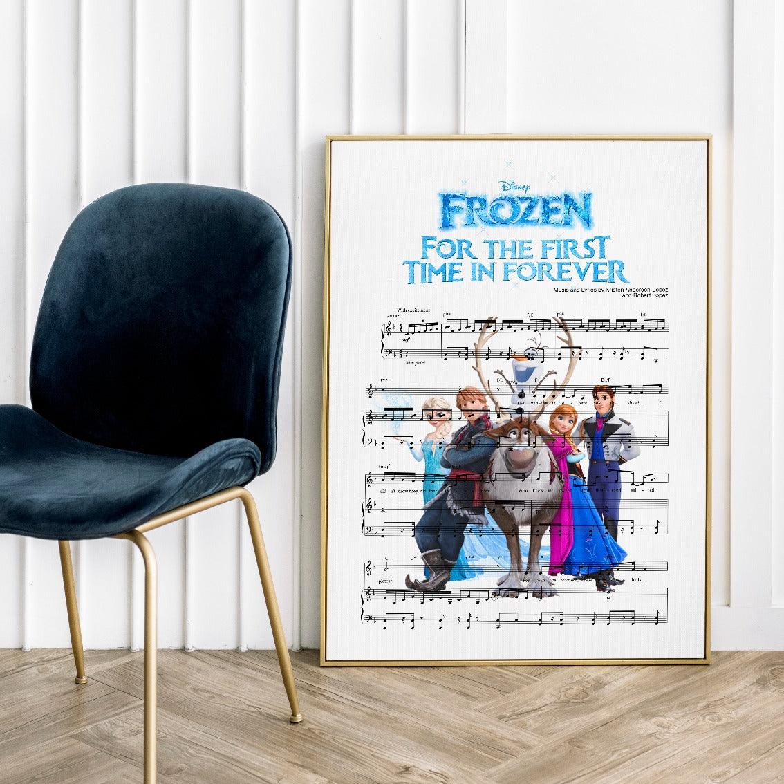 Let your favorite song lyrics take center stage with our custom Frozen-For the First Time in Forever Poster! This hand-crafted poster designed with love, offers a fun way to spruce up any room in your home! With a wide range of music lyrics from any song you can imagine, you'll get the party started with a fun and quirky wall print that will make all your friends envious!