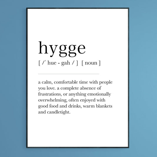 Hygge Definition, Hygge, Hygge Print, Scandinavian Decor, Hygge, Fika, Nordic Decor, Scandi Art, Mindfulness, Office Wall Decor, Lagom Art