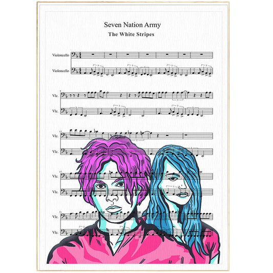 The White Stripes - Seven Nation Army Song Print