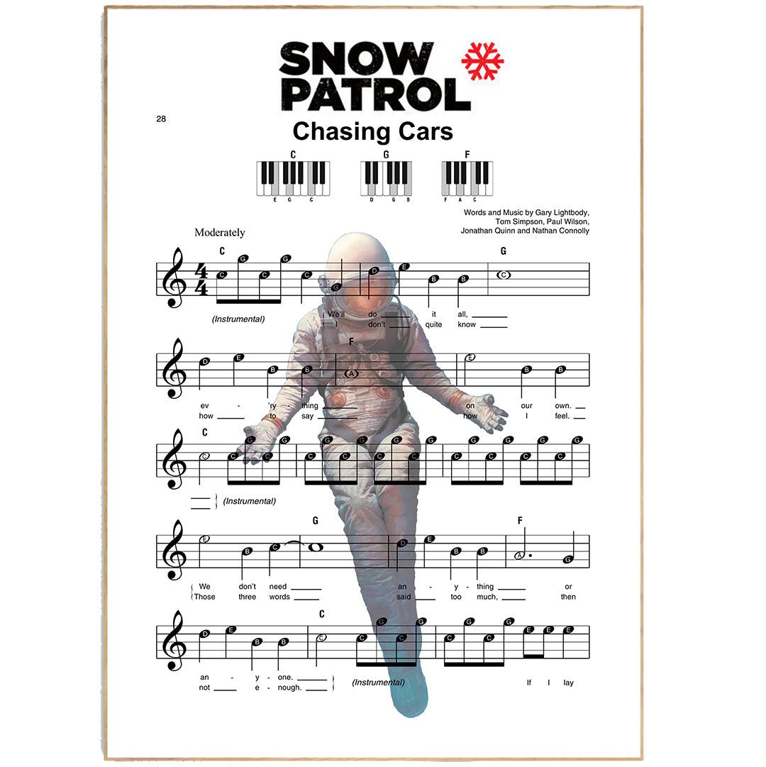 Snow Patrol - Chasing Cars Music Print