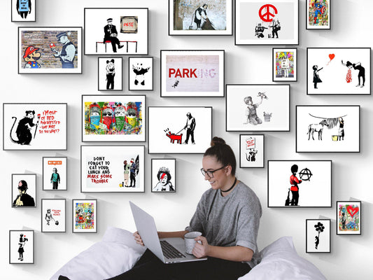 98types.co.uk you will find a lot of Banksy artwork for sale. If you are looking for some Banksy prints to brighten up your walls then you have come to the right place!