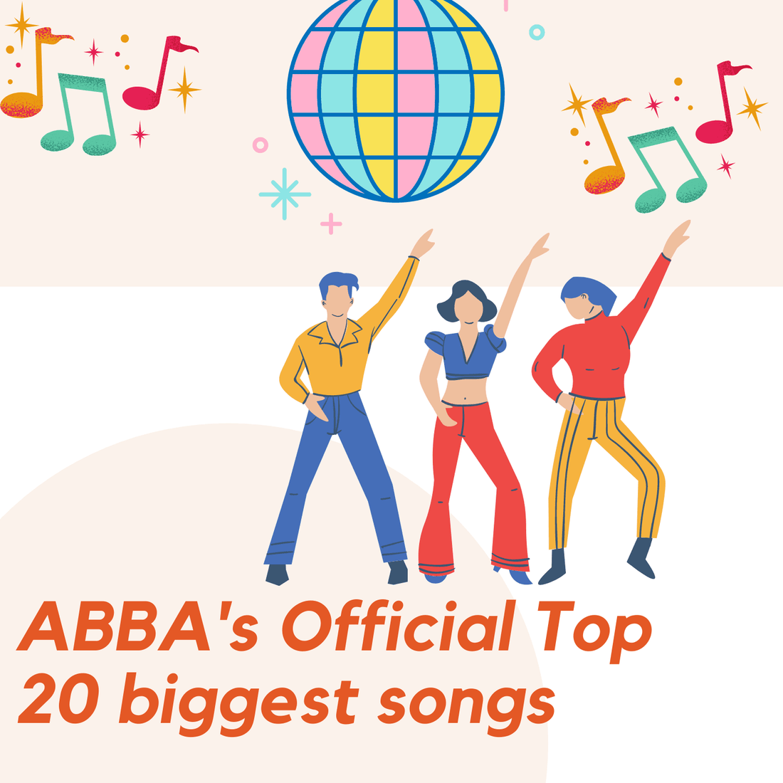 ABBA's Official Top 20 biggest songs - 98types