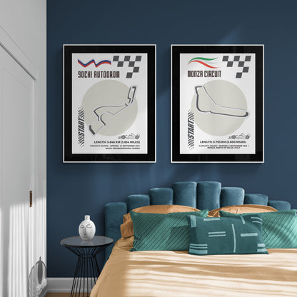 Elevate your love for Formula One with our Albert Park Circuit F1 Posters. Each print features a detailed Map circuit guide and historical information. Made with premium, age-resistant paper and produced in the UK, these posters are a must-have for any F1 fan. Combine with a "Formula One Poster" for a complete look.