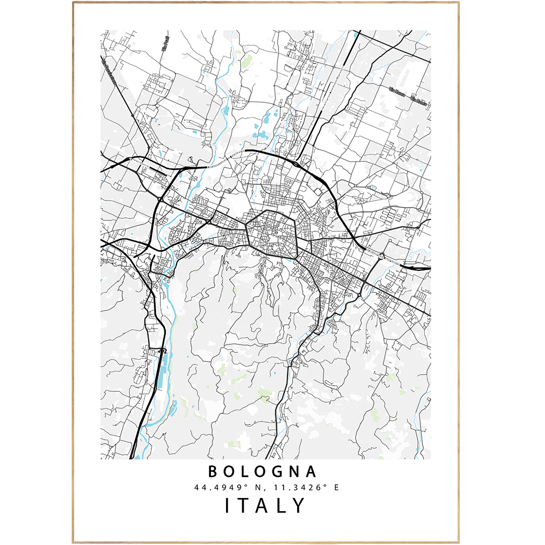 Discover the unique beauty of cities with these Bologna Street Map Posters! They combine Scandinavian design with custom Map Art Prints – perfect for sprucing up any wall. Plus, these posters are sure to please any map-lover. Get a-mapping and add some awesome to any room!