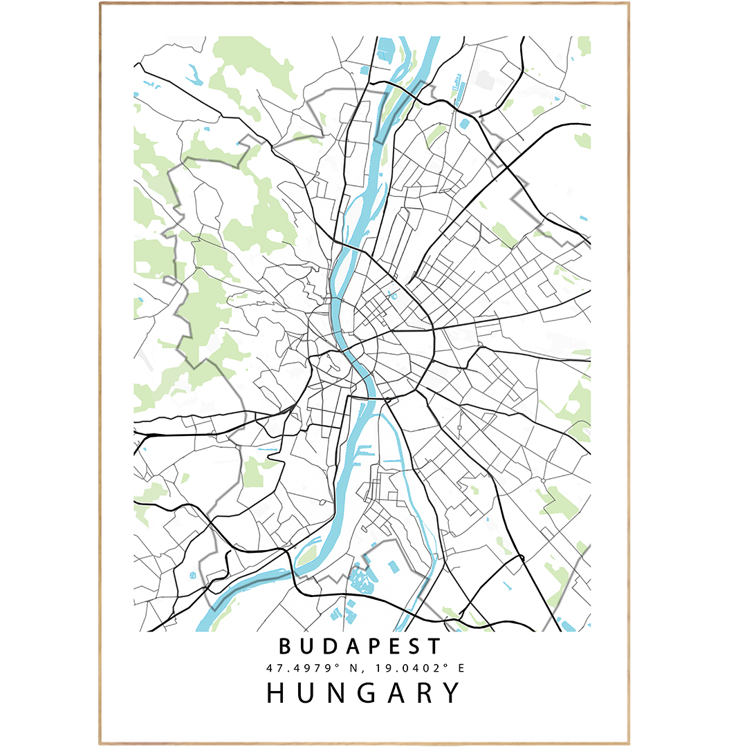 Stop and take a map of Budapest! Our Budapest Street Map Posters are a perfect way to showcase your love of all things city. With a custom street map poster featuring beautiful, Scandinavian-design artwork, these are no ordinary wall decorations - they're creative conversation pieces! So, go ahead and show off your urban pride with a unique map collection print. Ready, set, explore!