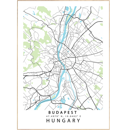 Stop and take a map of Budapest! Our Budapest Street Map Posters are a perfect way to showcase your love of all things city. With a custom street map poster featuring beautiful, Scandinavian-design artwork, these are no ordinary wall decorations - they're creative conversation pieces! So, go ahead and show off your urban pride with a unique map collection print. Ready, set, explore!