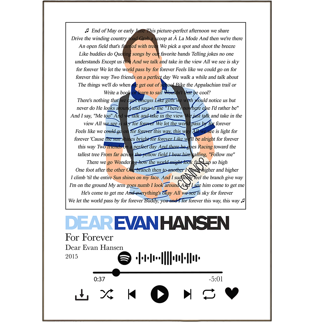 Dear Evan Hansen - For Forever Prints