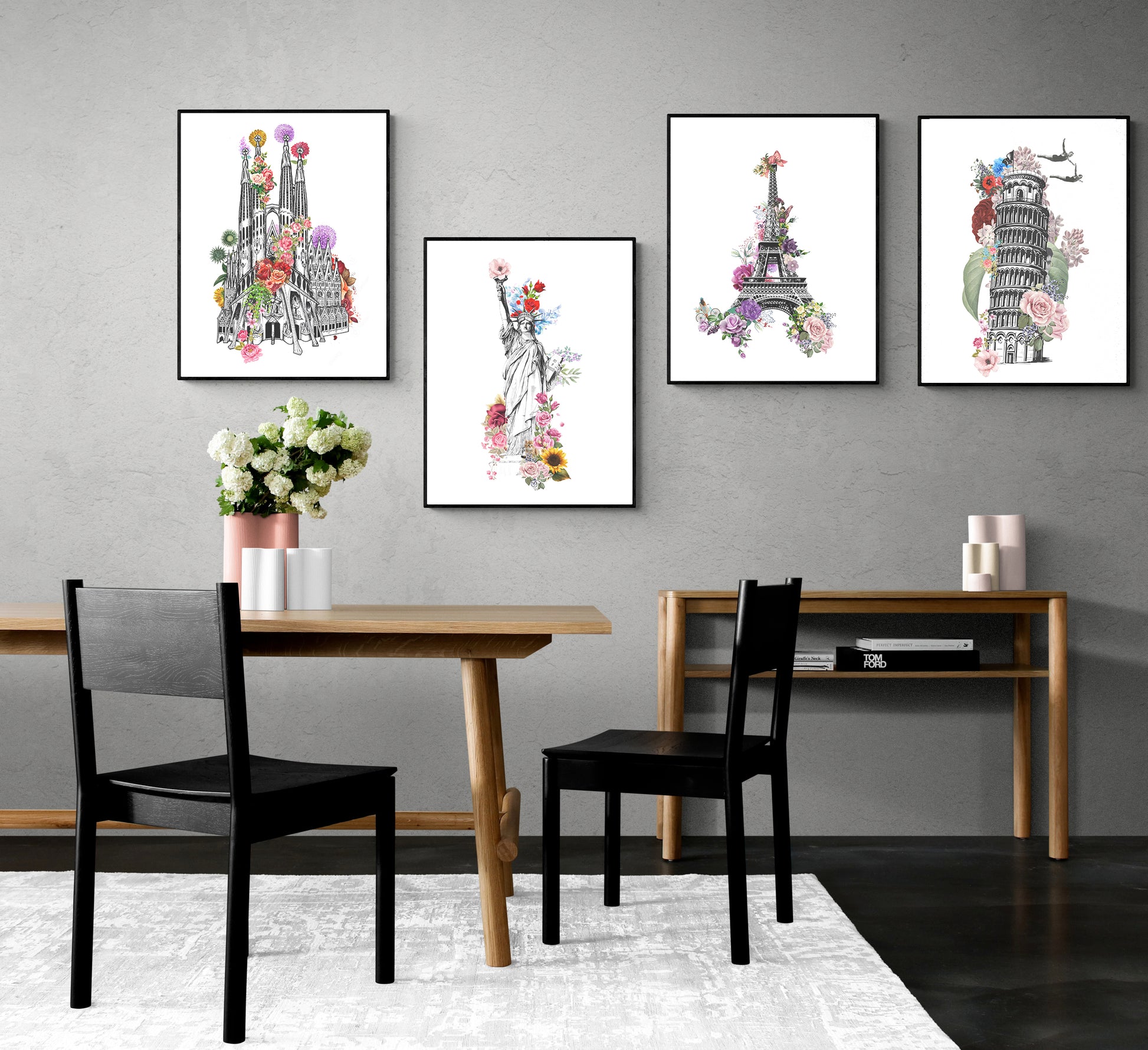 This poster features an eye-catching design of the iconic Eiffel Tower in Paris decorated with vibrant flowers. Perfect for learning and practicing human anatomy in art, the poster shows the details of each anatomical structure with a great blend of contours and colors. A great addition to any art space, this beautiful poster will be sure to enhance the artistic atmosphere.