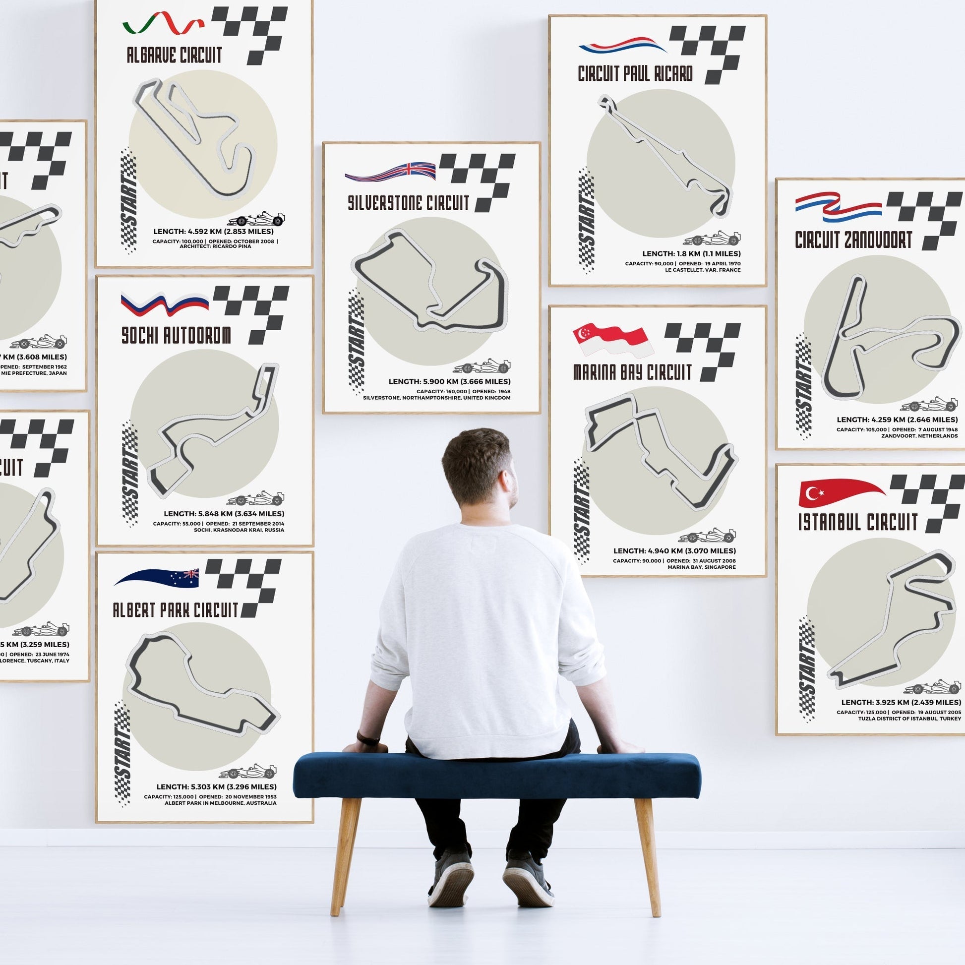 Experience the thrill of Formula One with Circuit of the Americas F1 Posters. Featuring a detailed map of the racing tracks and a circuit guide, these posters are a dream come true for fans. Made with premium, age-resistant paper and produced in the UK, each poster showcases historical information and notable moments from the circuit. Get your complete look with the "Formula One Poster" for the ultimate fan experience.