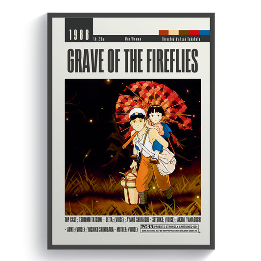 Grave of the Fireflies Poster Movies