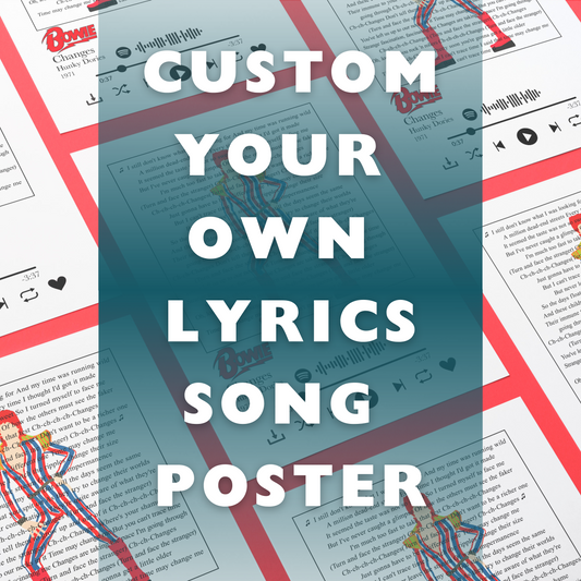 Show your loved one you truly understand them with a custom Song Lyrics Print. Immortalize their favorite lyrics in a stylishly framed print with a font and background color of your choice. Show them you care with a thoughtful gift that’s sure to make a lasting impression.
