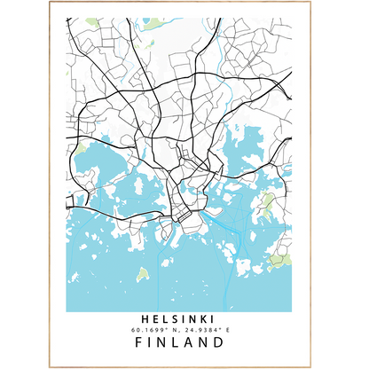 Hang the streets of Helsinki on your wall with these stunning custom map posters! From the glittering night skyline of Helsinki to the rustic cobblestones of its famous urban centers, these prints capture the beauty of the city - no passport required! Take a tour of Helsinki without ever leaving home. #cityvibes