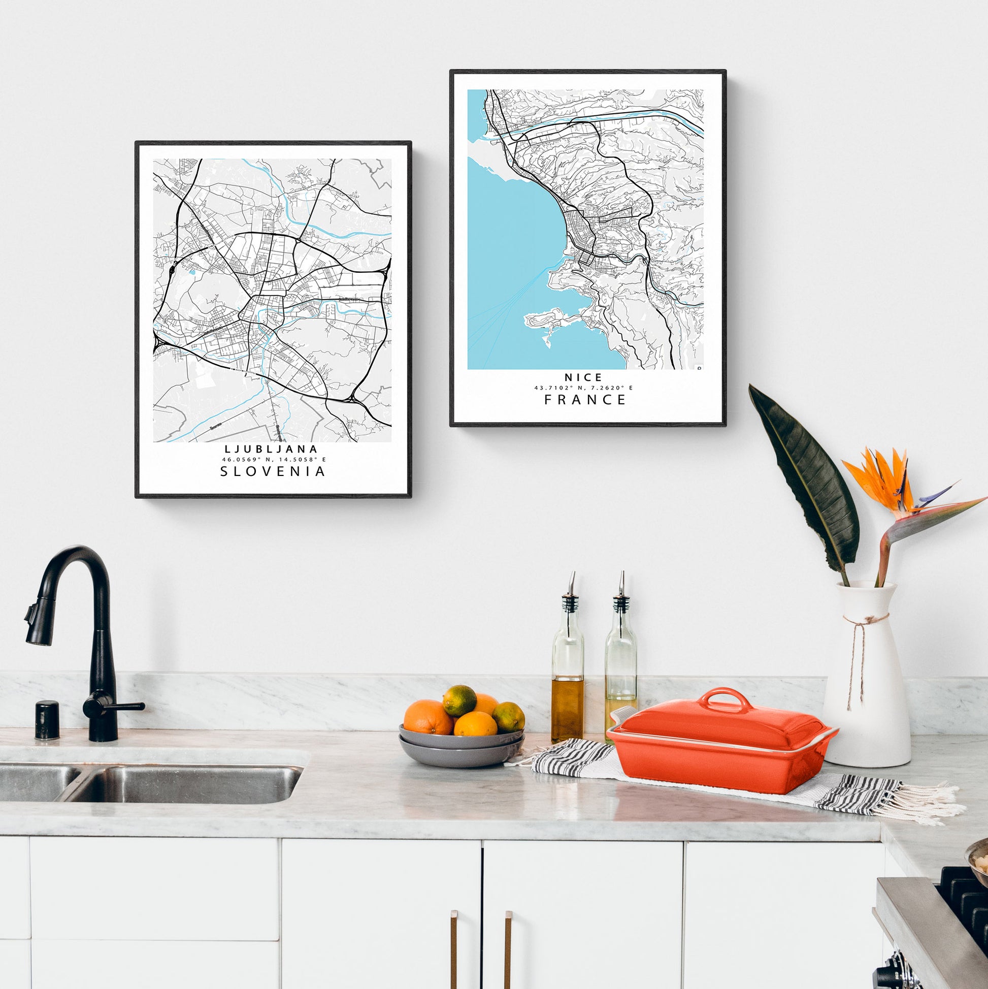 Show off your city-slicker style with these awesome Ljubljana Street Map Posters! Featuring custom map art prints, these city-inspired posters are sure to make your space look sharp and stylish. Add a little splash of wanderlust to your walls - because who needs plain old paint when you’ve got an awesome poster of your favorite street maps!