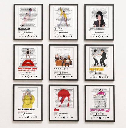 Rock out with School of Rock's Stick It To The Man Prints! Show off your musical spirit with these unique lyric prints, song lyric posters, music lyric prints, and personalised song prints. Sing along to your favourite tunes with these Spotify-compatible wall art song prints, complete with original art and lyrics printed front and center! Make a statement and stick it to the man in style! 🤘🎶
