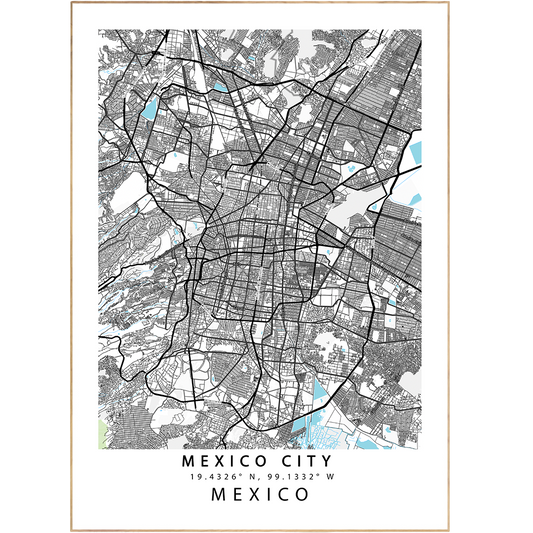 Don't get lost in Mexico City - get an artful map instead! These one-of-a-kind Mexico City Street Map Posters will help you find your bearings and look good doing it. Crafted with beautiful Custom Map Art prints, these posters are sure to bring a touch of navigation to your decor!