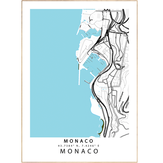 Show off your exquisite taste and your jaw-dropping knowledge of geography with our Monaco City Map Posters! These stunning prints, featuring custom map art designs, are the perfect way to add a touch of sophistication to any space. Ready, set, let your map geek flag fly!