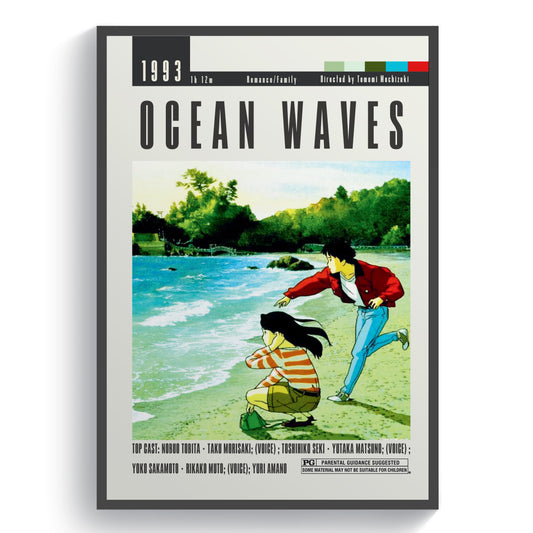  Add some retro charm to your home with our Ocean Waves movie posters. These mid-century style prints feature the best movies and TV shows of all time, perfect for any Hollywood or mid-century modern enthusiast. With their minimal and sleek design, they make for perfect wall decor in any home.