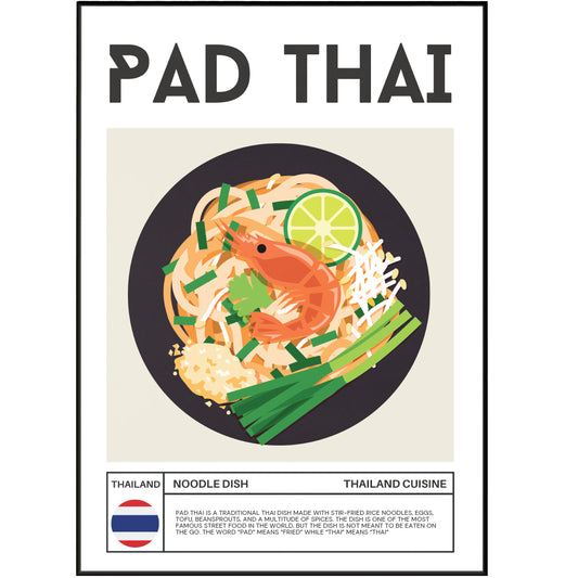 PAD THAI Wall Art Poster